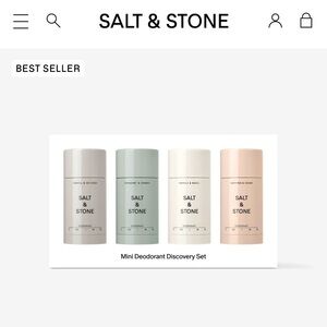 Salt & Stone Mini Deodorant Discovery Set